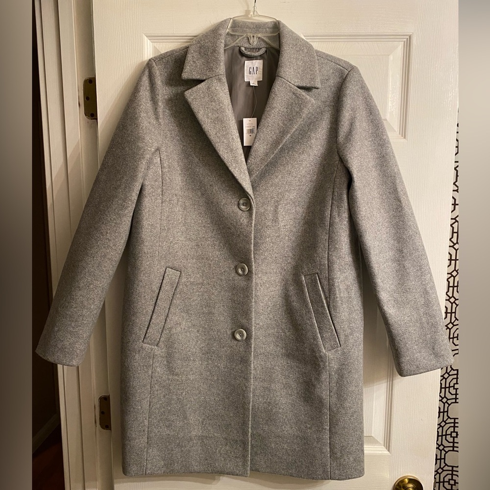 GAP Gray Pea Coat for Women